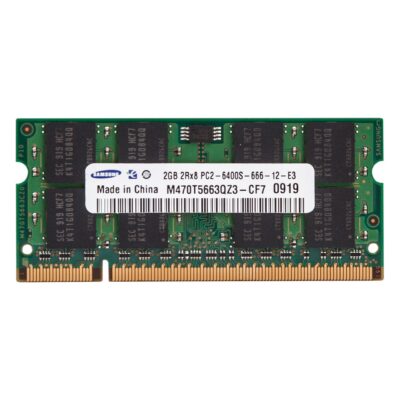 رم لپ تاپ DDR2 تک کاناله 800 مگاهرتز سامسونگ مدل 6400s ظرفیت 2 گیگابایت